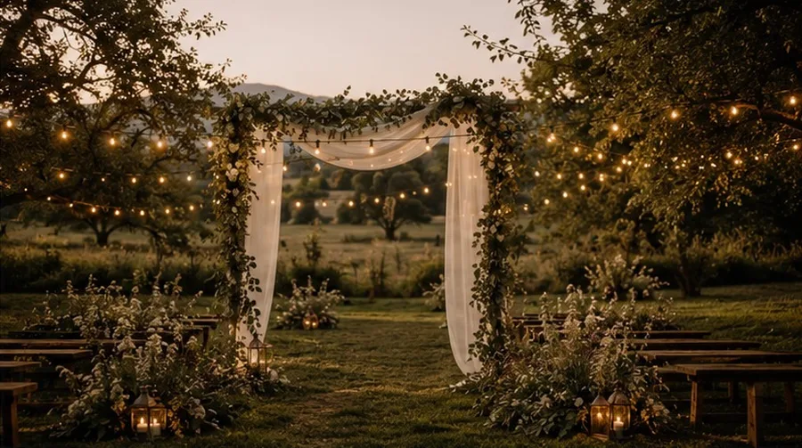 Vows in the orchard — the ceremony room at Blackbird Hollow
